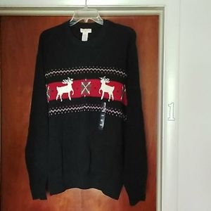 Dockers Ski Lodge Deer Sweater-New